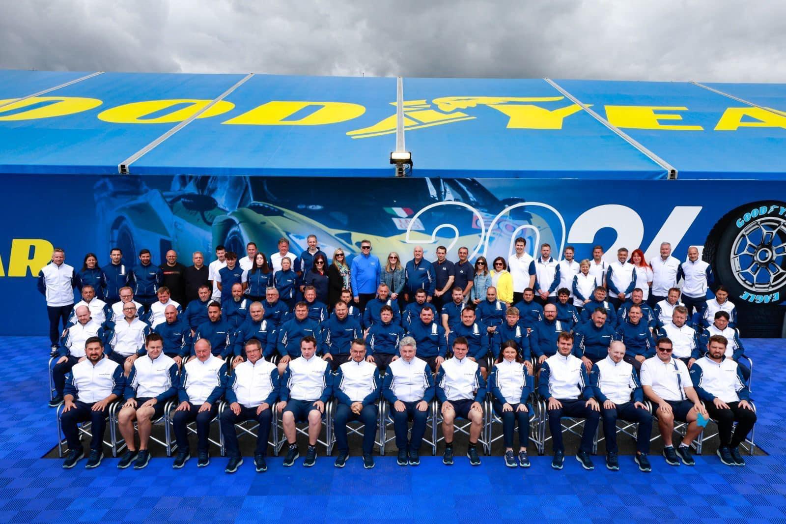 The complete GoodYear team