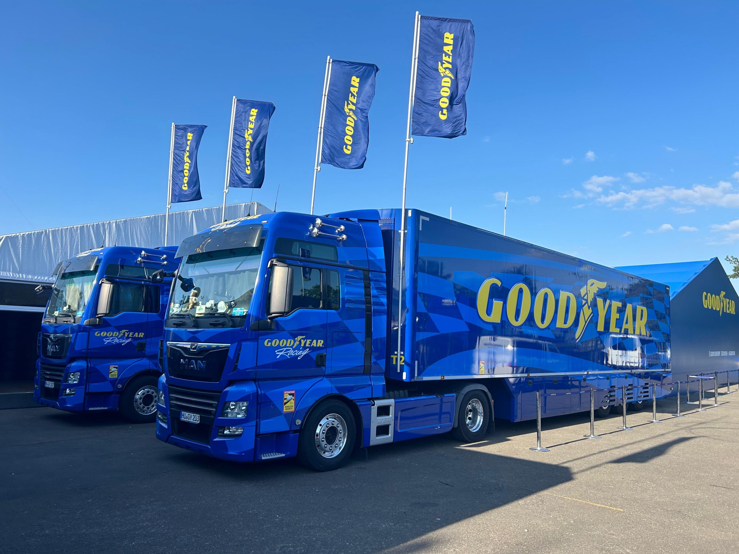 The GoodYear trucks